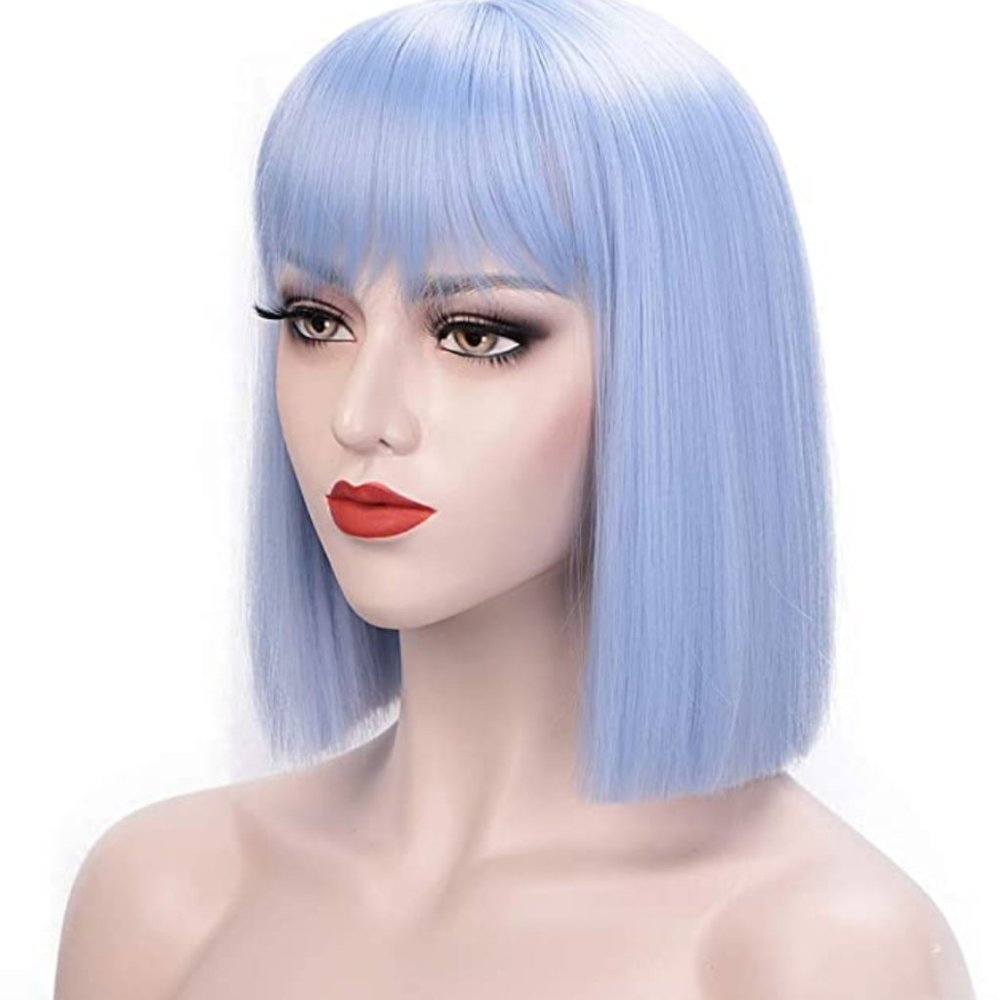 ENTRANCED STYLES - Short Bob Wig (Light Blue)